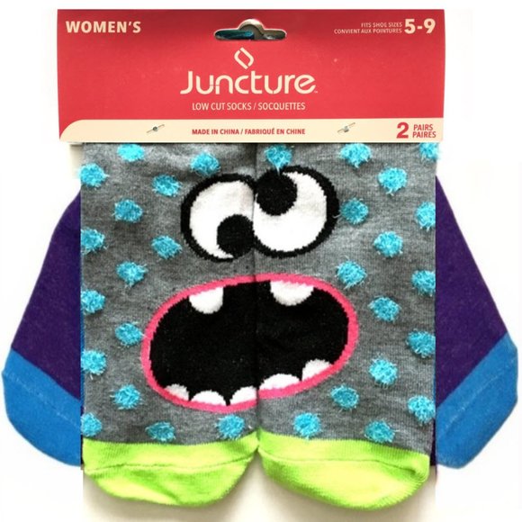 Accessories - *3/$15* Fun Monster Socks w/ Fuzzy Polka Dots